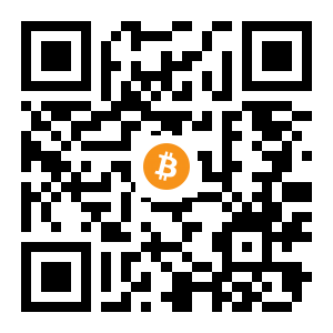 bitcoin:34FjuLjfGwHWjnsAhKj4pPw5S8FB9HjH5z black Bitcoin QR code