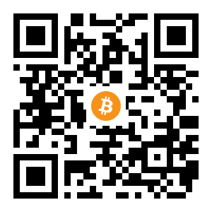 bitcoin:34JLCZhJe31k3Wopoo9A8BntRPVM81jRbQ black Bitcoin QR code