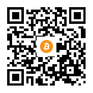 bitcoin:34KveTenxNwJePqAnvpSmDyE5315VG8qGk black Bitcoin QR code