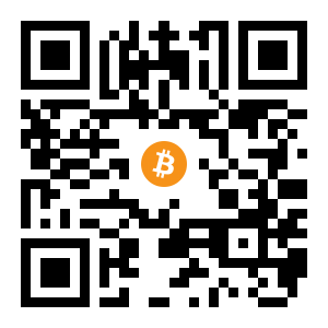 bitcoin:34NoiSCQXyNV3UbAJSu3mkmZrjKR7YL3qe black Bitcoin QR code