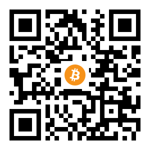 bitcoin:34UsWWZqghv82cfL7u1puV7w9PAUHFSuSq black Bitcoin QR code