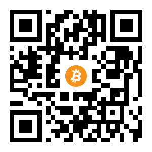bitcoin:34drL3eEV4JK84cCVoEj65zbTFZuRHCUEs black Bitcoin QR code