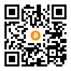 bitcoin:34mGTnvejLPy6MTYyy8Ys5JG2ZmUBiZvcm black Bitcoin QR code