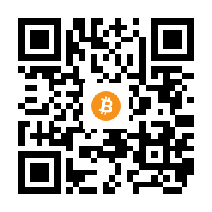 bitcoin:34nT6AtyqgGKuR74di6oAFyuoknoi82cTN black Bitcoin QR code