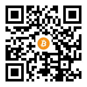 bitcoin:36G2QTDCYgXzRReZjACQFAqh5TGWQ48tUX black Bitcoin QR code