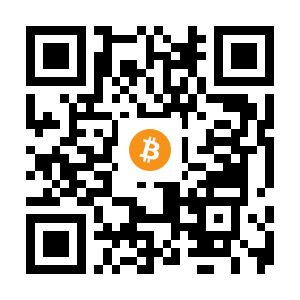 bitcoin:36SAMy2MMCayUZUmoeH9pCFRTVKG3MwJJv black Bitcoin QR code