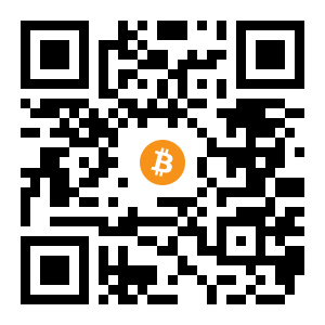 bitcoin:36WuhhgFXAHhD9Em6rnhYBxgyJGkTy9zLc black Bitcoin QR code