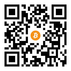 bitcoin:36cBKvukFzcHrCeQCtguSjggb2LismiUkX black Bitcoin QR code