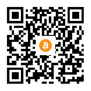 bitcoin:36hJ6GNRAnKdBKhjJ1xMLobC6EHbJp43w1 black Bitcoin QR code