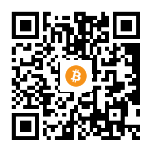 bitcoin:377KsswfqT9xkM97fjX8hvwbAWwUPHecpm black Bitcoin QR code
