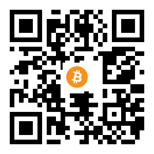 bitcoin:37ezFPf3faXjga6JZU5f8EM8wgDp4V2UEE black Bitcoin QR code