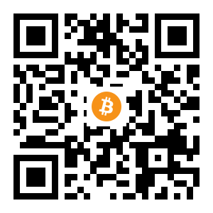 bitcoin:385VzfGx8gi89AccnhMynEx7cWWVLREXW6 black Bitcoin QR code