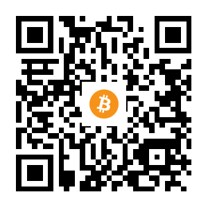 bitcoin:39rQwLs75mRTBqgGN5DWiKtJYiM1p9Nn33 black Bitcoin QR code