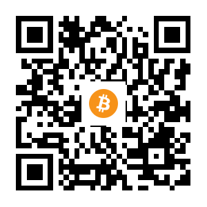bitcoin:3A4UwyLmvPjDk1Me9SNo6iofueiJiS1yZ8 black Bitcoin QR code