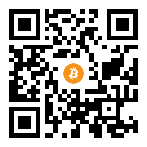 bitcoin:3A9Cf1zQZ6FqLsLAzLYixgB3WDn82A8Zso black Bitcoin QR code