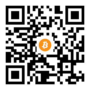 bitcoin:3AHuffUbhk5WAerLxfrMctUgwKcxSHkg3M black Bitcoin QR code