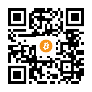 bitcoin:3AMToe1cbBuH752u3DDaKzcv6fVNN9ZKpx black Bitcoin QR code