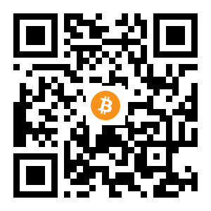 bitcoin:3ANTXWFRY632zwWrFLwRdjTpPM7YRjNj1A black Bitcoin QR code