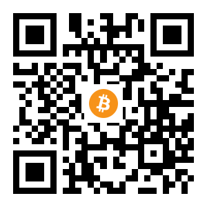 bitcoin:3AXevn17bf1AkmC9KPWNH8ihm9VF2xg2qt black Bitcoin QR code