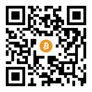 bitcoin:3AdM1dkTWpYBJARC6VqNWH3XdJE6jAetZz black Bitcoin QR code