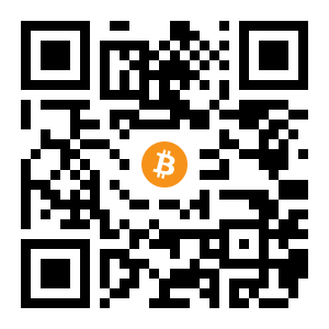 bitcoin:3AhCm5ebUPG4LLVgKnBHnSHNYHQGA7fpT6 black Bitcoin QR code