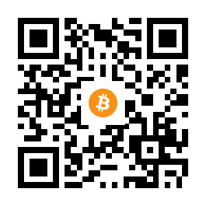 bitcoin:3AhhXu1C7tBPEUqVQfb1HsoCSea7gst8p2 black Bitcoin QR code