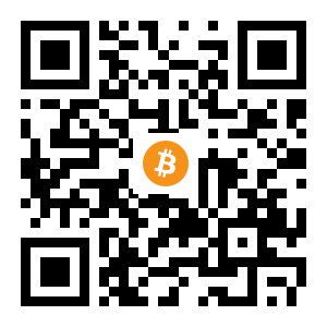 bitcoin:3ApFTHUMJs4UAPSrqVEa6EaHTwzMxrVabB black Bitcoin QR code