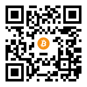 bitcoin:3AsciDAcEuQ8HrryCEt1CvkbrpzvBL3t64 black Bitcoin QR code