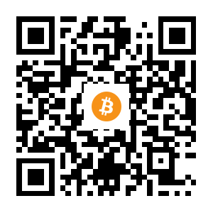bitcoin:3Ax5nWWBaQEkfem6EyjacU9LBwAGWcfmUa black Bitcoin QR code