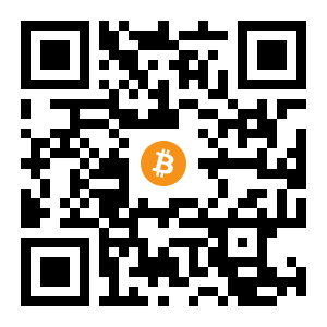 bitcoin:3B11HBeG5WG4iZkifst1LL5JdHhEiXk2Vu black Bitcoin QR code