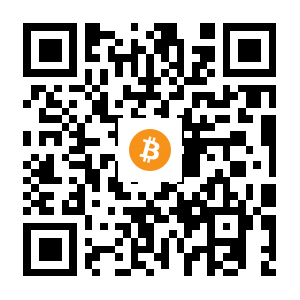 bitcoin:3BCzU7Q9zqfSJbCk56sFoiEXp8MP3xsBSn black Bitcoin QR code