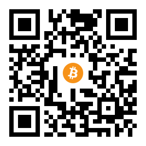 bitcoin:3BMEX4Bjc349oc4HAiKwezeVjQ8jgxK7iJ black Bitcoin QR code