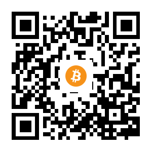 bitcoin:3BMEX5oNEkz9T15hDAQ4qjqzZpqygSg8Ks black Bitcoin QR code
