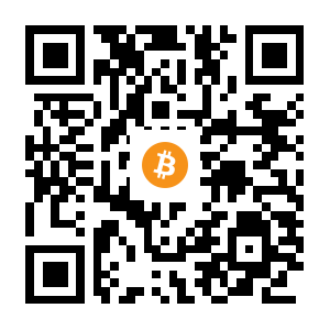 bitcoin:3BMEXA614SpAaLgohezHf383C1sbTDsxvG black Bitcoin QR code