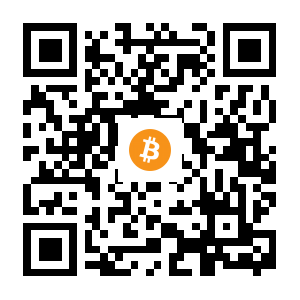 bitcoin:3BMEXB8rNRfuEe1xV4SVCfYN5PvW8QuSDE black Bitcoin QR code