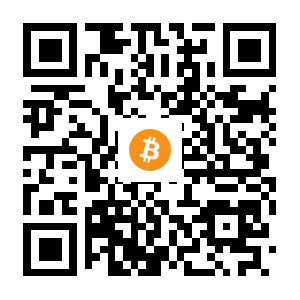 bitcoin:3BRno5Nq2KkW1qaLWZFTm3hk6iB4ZDchsD black Bitcoin QR code