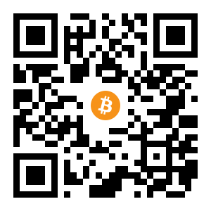 bitcoin:3BT3JFq8MGHK4YzsXfFWmEZ3bupJ1Cmgp8 black Bitcoin QR code