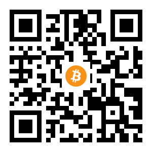 bitcoin:3BUuKk8va9j7hP35kwUKueGwczhyEjWuka black Bitcoin QR code