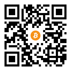 bitcoin:3BVJBkPdoL3fvrgHu87AiX2zKNtFCbZkia black Bitcoin QR code