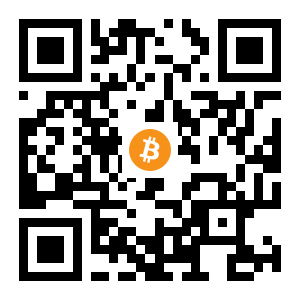 bitcoin:3BXZf79p7JJM7e9ScMm9S1LfYiFhnygqbV black Bitcoin QR code