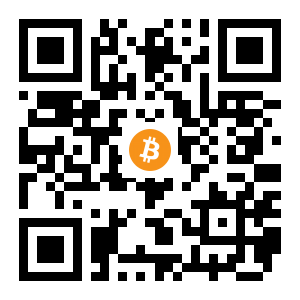bitcoin:3BgX7Zs3cEnocwua7wQkcUbLhJUikRpuqx black Bitcoin QR code