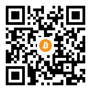 bitcoin:3Bhimms7WENnDckjYugZdNbyUPFturh9RU black Bitcoin QR code