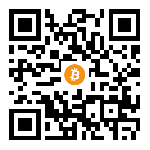 bitcoin:3BvbLLcHc3w53dccj9HFrsC7mkPjfs7Mbq black Bitcoin QR code
