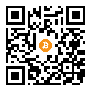 bitcoin:3CAHXCv8EPjtQG41Xqx391b9V8X2tEht8M black Bitcoin QR code