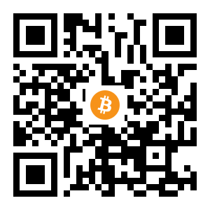 bitcoin:3CAovnNfSepjvw49hcqsHoYb3pBhV7agD8 black Bitcoin QR code
