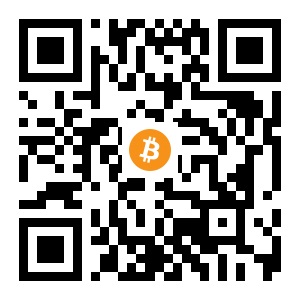 bitcoin:3CEdrscdLwhgvSvPnE2gpwY4FygQtmFQ5w black Bitcoin QR code