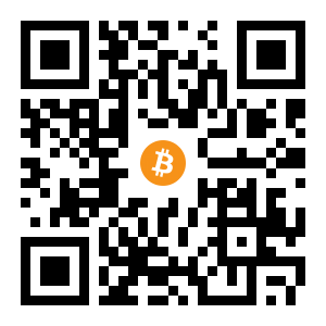 bitcoin:3CKnGeHwGaAE9a6ex9X3fqer87YDxDbB8w black Bitcoin QR code