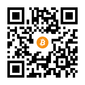 bitcoin:3CMeUamqeRPwVCciPrBFTLMGScGhwNBHvV black Bitcoin QR code