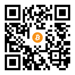 bitcoin:3CXqwPMeRSZfAcXcw8h5xcv2QgxVP94cs8 black Bitcoin QR code