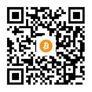 bitcoin:3CaAHJwi98p7LQVuFEinKMCnm5hfEK4zaX black Bitcoin QR code